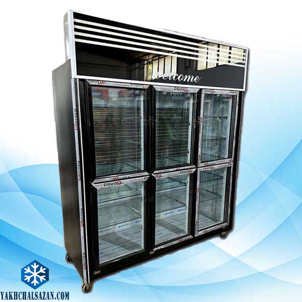 یخچال لبنیاتی شش درب دو طرف نما
