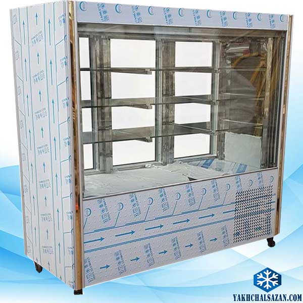 یخچال سوپرمارکت دو درب ویترینی