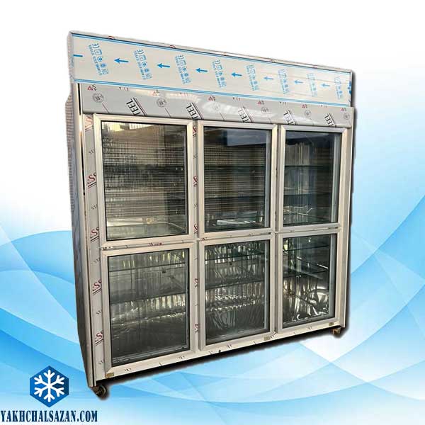 یخچال لبنیاتی شش درب یک طرف نما