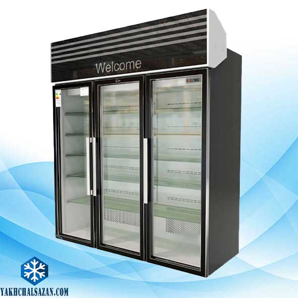 یخچال لبنیاتی سه درب یک طرف نما